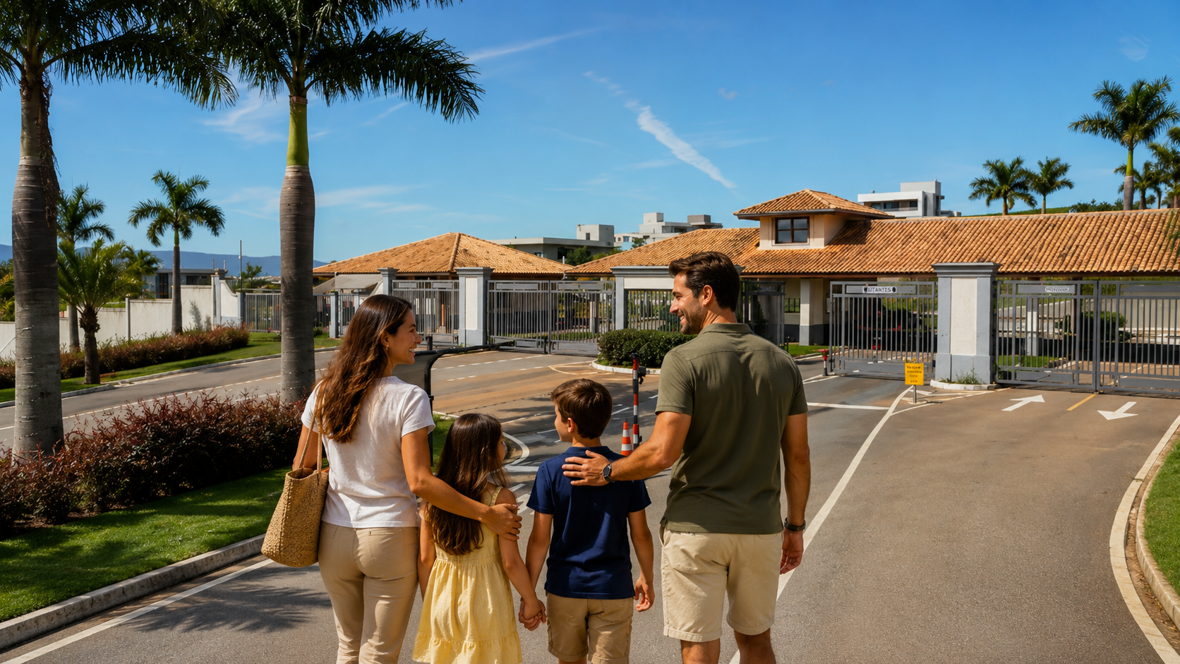 Família feliz no Serra Azul